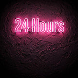 24 Hours · LED Neon — Pink