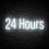 24 Hours · LED Neon — Weiß