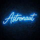 Astronaut · LED Neon — Blau