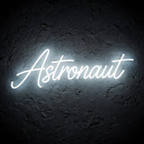 Astronaut · LED Neon — Weiß