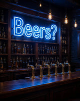 Beers? · LED Neon — Blau