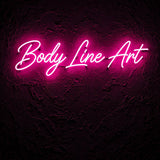 Body Line Art · LED Neon — Pink