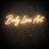Body Line Art · LED Neon — Warmweiß