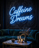Caffeine Dreams · LED Neon — Blau