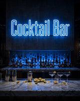 Cocktail Bar · LED Neon — Blau