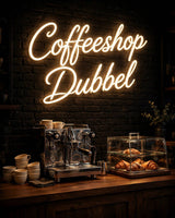 Coffeeshop Dubbel · LED Neon — Warmweiß