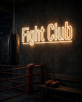 Fight Club · LED Neon — Warmweiß