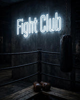 Fight Club · LED Neon — Weiß