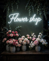 Flower shop · LED Neon — Weiß