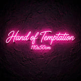 Hand of Temptation 110x50cm · LED Neon — Pink