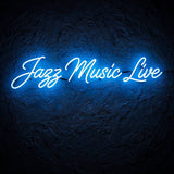 Jazz Music Live · LED Neon — Blau