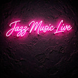 Jazz Music Live · LED Neon — Pink