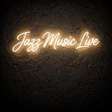 Jazz Music Live · LED Neon — Warmweiß