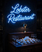 Lobster Restaurant · LED Neon — Blau