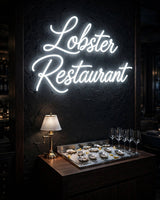 Lobster Restaurant · LED Neon — Weiß