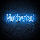 Motivated · LED Neon — Blau