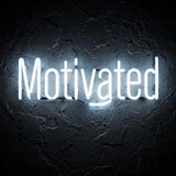 Motivated · LED Neon — Weiß