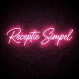 Receptie Simpel · LED Neon — Pink