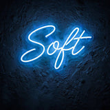 Soft · LED Neon — Blau