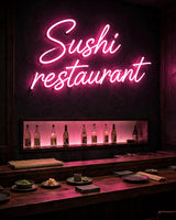 Sushi restaurant · LED Neon — Pink
