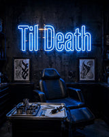 Til Death · LED Neon — Blau