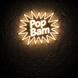 Pop Bam Neon Art · LED Neon — Warmweiß