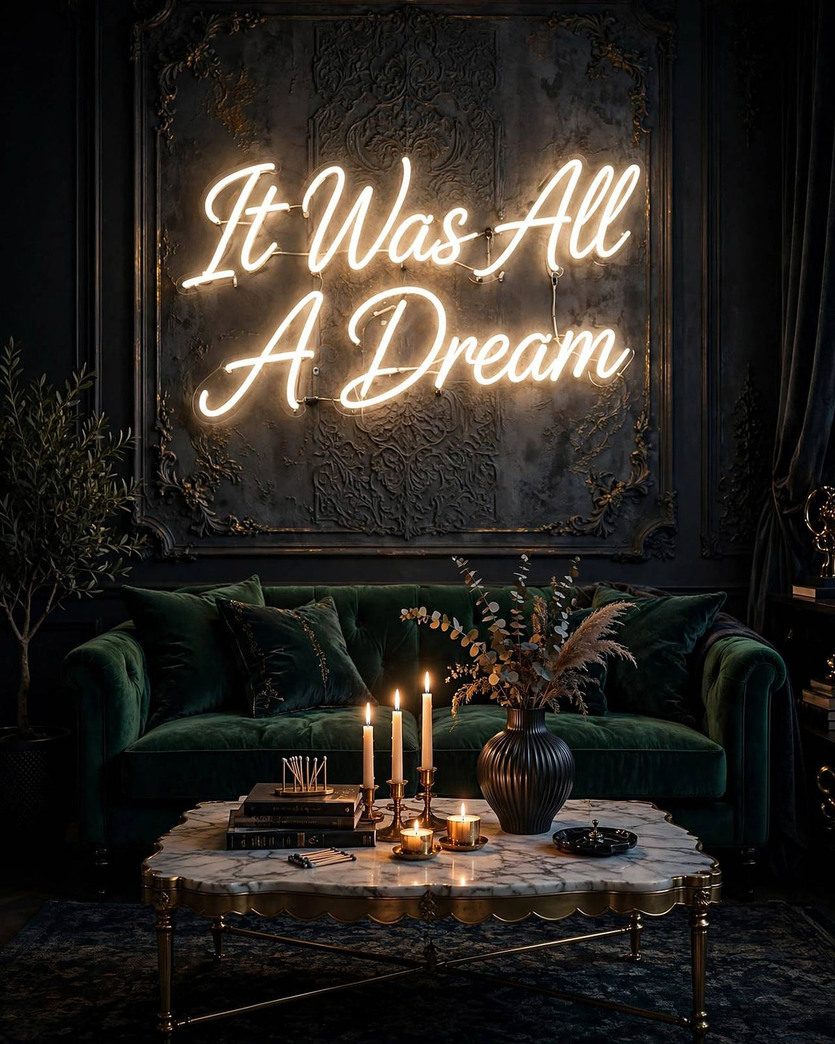 It Was All A Dream · LED Neon — Warmweiß