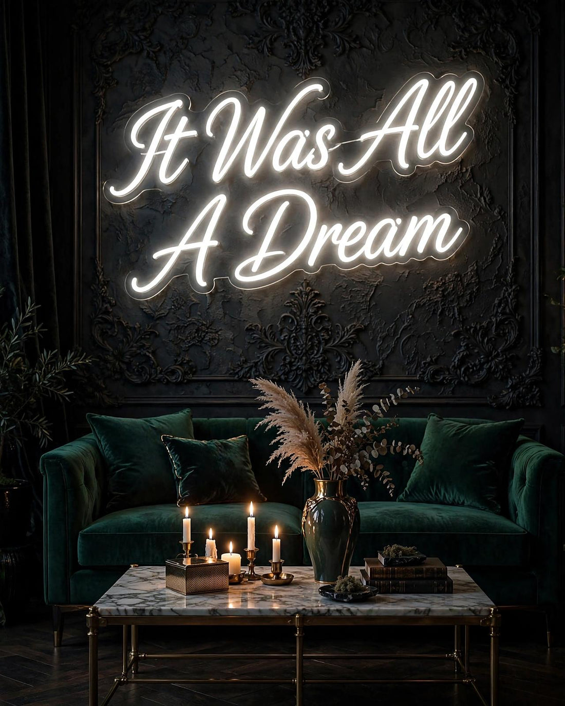 It Was All A Dream · LED Neon — Weiß