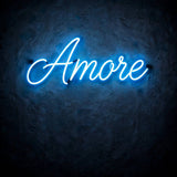 Amore · LED Neon — Blau