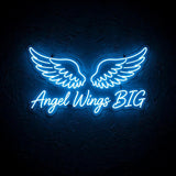 Angel Wings BIG · LED Neon — Blau