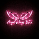 Angel Wings BIG · LED Neon — Pink