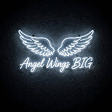 Angel Wings BIG · LED Neon — Weiß