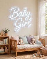 Baby Girl · LED Neon — Weiß