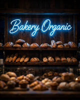 Bakery Organic · LED Neon — Blau