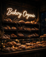 Bakery Organic · LED Neon — Warmweiß