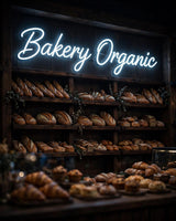 Bakery Organic · LED Neon — Weiß