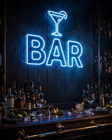 Bar · LED Neon — Blau