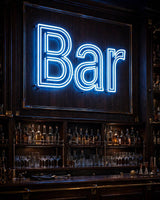 Bar · LED Neon — Blau