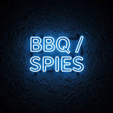 BBQ Spies · LED Neon — Blau