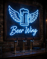 Beer Wing · LED Neon — Blau