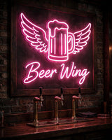 Beer Wing · LED Neon — Pink