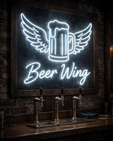 Beer Wing · LED Neon — Weiß