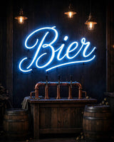 Bier · LED Neon — Blau