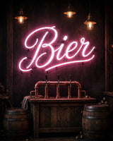 Bier · LED Neon — Pink