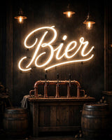 Bier · LED Neon — Warmweiß