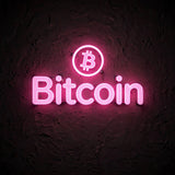 Bitcoin · LED Neon — Pink