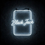 Black Jack · LED Neon — Weiß