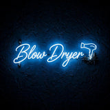 Blow Dryer · LED Neon — Blau