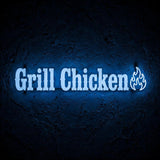 Grill Chicken · LED Neon — Blau