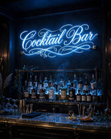 Cocktail Bar · LED Neon — Blau